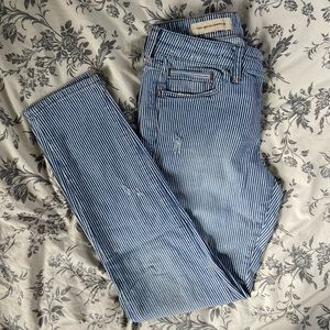 Anthropologie Railroad Striped Jeans